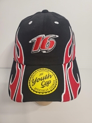 Ryan Reed Youth Flame Hat Hat, Licensed, NASCAR Cup Series