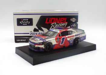 Sam Mayer 2024 Roto-Rooter Iowa 6/15 Race Win 1:24 Color Chrome Nascar Diecast - Xfinity Series Sam Mayer, Nascar Diecast, 2024 Nascar Diecast, 1:24 Scale Diecast