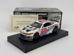 Shane Van Gisbergen Autographed  2025 Weathertech Watkins Glen 8/10/25 Race Win 1:24 Nascar Diecast - FOIL NUMBER CAR Shane Van Gisbergen, Nascar Diecast, 2025 Nascar Diecast, 1:24 Scale Diecast, Autographed