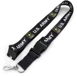 US ARMY (BLACK) LANYARD US Army, military, lanyard
