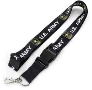 US ARMY (BLACK) LANYARD US Army, military, lanyard