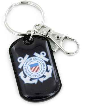 US COAST GUARD MILITARY DOG TAG KEYCHAIN US Marines, military, keychain