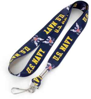 US NAVY LANYARD (MADE IN USA) US Navy, military, lanyard