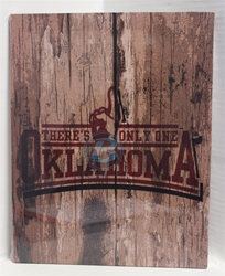 University of Oklahoma Theres only one Canvas 11" x 14" Wall Hanging collectible canvas, ncaa licensed, officially licensed, collegiate collectible, university of