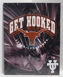 University of Texas "Get Hooked" Canvas 11" x 14" Wall Hanging collectible canvas, ncaa licensed, officially licensed, collegiate collectible, university of