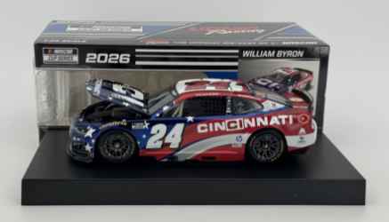 William Byron 2026 Cincinnati 1:24 Color Chrome Nascar Diecast William Byron, Nascar Diecast, 2026 Nascar Diecast, 1:24 Scale Diecast