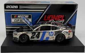 William Byron 2026 HP 1:24 Color Chrome Nascar Diecast William Byron, Nascar Diecast, 2026 Nascar Diecast, 1:24 Scale Diecast