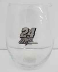 William Byron Pewter Name & Number Glass Tumbler William Byron Pewter Name & Number Glass Tumbler