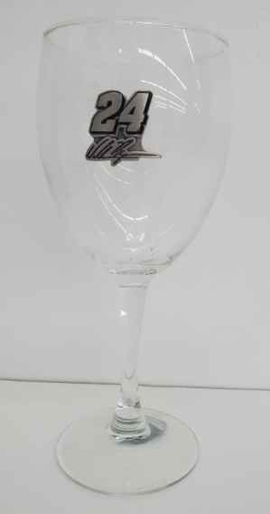 William Byron Pewter Name & Number Wine Glass William Byron Pewter Name & Number Wine Glass