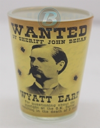 Wyatt Earp American Outlaws Shotglass Wyatt Earp American Outlaws Shotglass