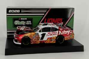 Carson Kvapil 2026 Arby's 1:24 Liquid Color O'Reilly Auto Parts Series Carson Kvapil, Nascar Diecast, 2026 Nascar Diecast, 1:24 Scale Diecast