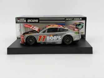 Denny Hamlin 2026 Bobs Discount Furniture 1:24 Raw Finish Nascar Diecast Denny Hamlin, Nascar Diecast, 2026 Nascar Diecast, 1:24 Scale Diecast