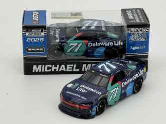 Michael McDowell 2026 Delaware Life 1:64 Nascar Diecast Michael McDowell, Nascar Diecast, 2026 Nascar Diecast, 1:64 Scale Diecast,