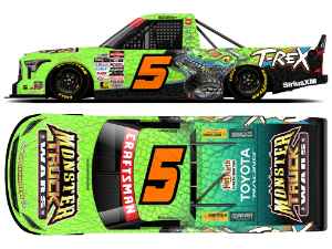 *Preorder* Bayley Currey 2026 Monster Truck Wars T-Rex 1:24 Nascar Diecast - Truck Series Bayley Currey, Nascar Diecast, 2026 Nascar Diecast, 1:24 Scale Diecast